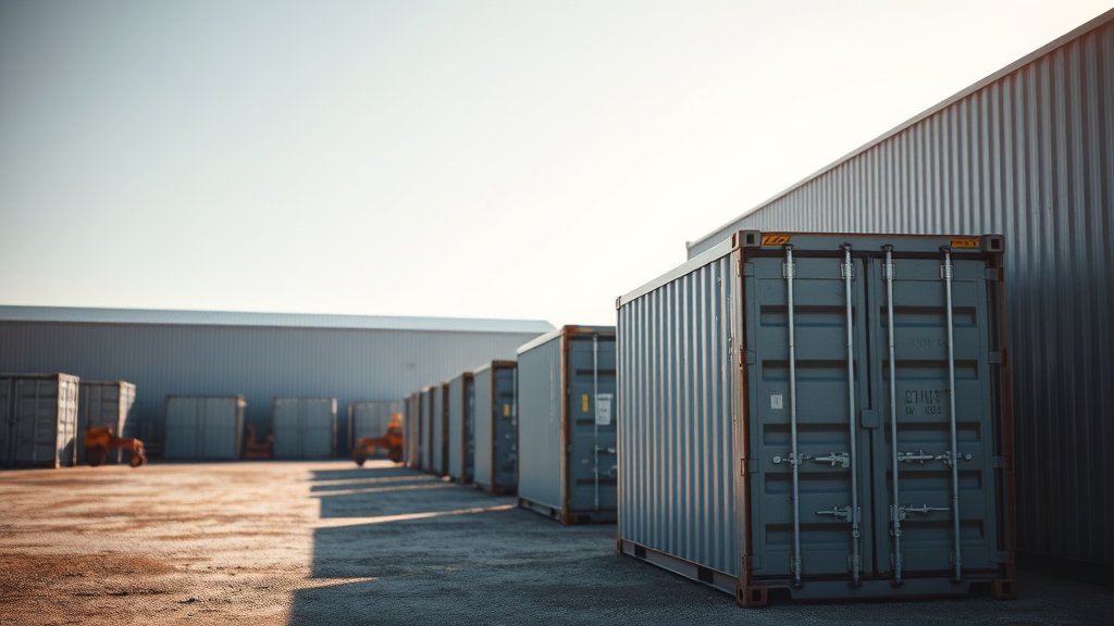 Innovatieve opslagoplossingen met containers en metalen schuren